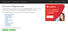 Tablet Screenshot of prodeenlinea.com